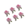 thumbnail image 5 of 6Pcs Flower Napkin Rings Rose Napkin Holder, Rose Napkin Rings Wedding Table Decorations for Ceremony Anniversary Proms, 5 of 11