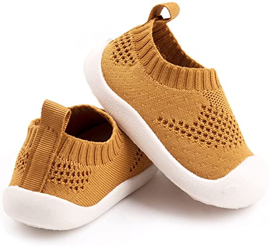Baby First Walking Shoes 1-4 Years Kid Shoes Trainers Toddler Infant Boys Girls Soft Sole Walkers Indoor-Outdoor Baby Shoes 