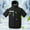 Black, variant on Summer Men's Cooling Fan Vest Short Sleeve Hooded Top Air Conditioning Fans Vest Electric Cool Vest