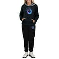 thumbnail image 4 of Sets for Women Clothing Two Piece Long Sleeve Hooded Tops Pants Jogger Hoodie Sweatsuit Casual Graphic Sweatshirt Sweatpant Suit (Black L), 4 of 6