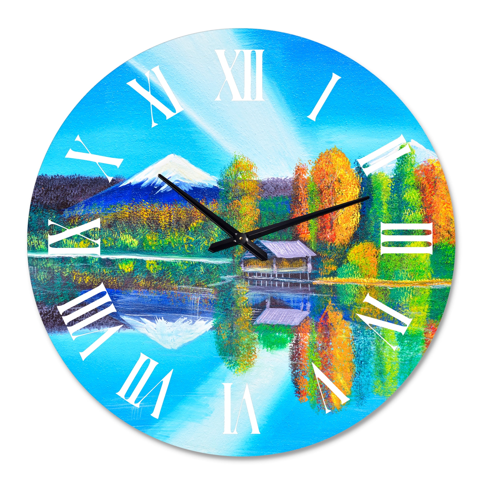 Designart 1 in Quartz Coastal Wall Clock