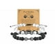 thumbnail image 1 of 2 Pulseras Pareja Mancuernas Xtellar color negro, regalo Para Novia Mujer Hombres, 1 of 4