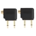 thumbnail image 2 of Adaptador de audio Jack de 3,5 mm para auriculares de viaje en avión (2 piezas), 2 of 7