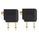 thumbnail image 1 of Adaptador de audio Conector de audio para auriculares Jack de 3,5 mm para auriculares de viaje en avión FLhrweasw El nuevo, 1 of 6