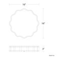 thumbnail image 5 of WAC Lighting Vaughan 16" 1-Light 3000K LED Modern Aluminum Flush Mount in Nickel, 5 of 5