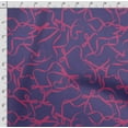 thumbnail image 4 of Soimoi Doodle Printed, Poly Canvas Fabric, Decor Sewing Fabric by The Yard 56 Inch Wide,Decorative Fabric for Curtains Tote Bags, Navy Blue, 4 of 5