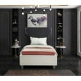 thumbnail image 6 of Meridian Furniture Ghost Cream Velvet Twin Bed with Acrylic Headboard and Legs, 6 of 7