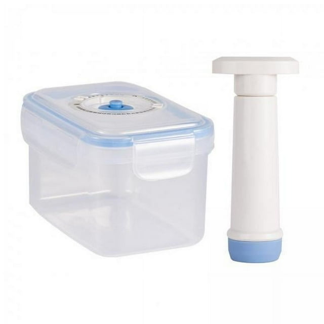 Siruishop 3xVacuum Container Saver Vacuum Seal Container for Salads Meals Dry Foods 0.8L