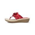 thumbnail image 3 of Cliffs by White Mountain Womens Cynthia  Rhinestone Faux Leather Thong Sandals, 3 of 3