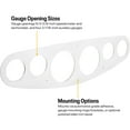 thumbnail image 3 of 6 Gauge Universal Dash Insert, 3-3/8 Inch, Engine Turned, 3 of 10