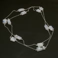 thumbnail image 2 of Rainbow Moonstone Gemstone Necklace Handmade Antique Chain Jewelry 36" CH 7119, 2 of 2