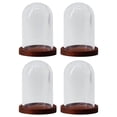 thumbnail image 4 of Maoww 4Pcs Transparent Glass Cloche Dome Container W/ Lid for Decor Office Store, 4 of 5