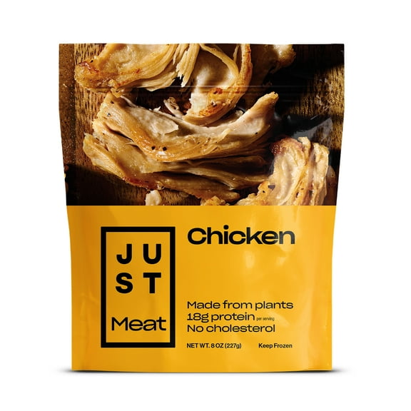 Just Meat Plant-Based Chicken – 18g Protein, Vegan, No Cholesterol, Frozen 8oz