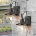 thumbnail image 5 of LNC 1-Light Black Modern&Contemporary 1-Light Globe Outdoor Wall Lamp Rusty 2pcs/pack, 5 of 12