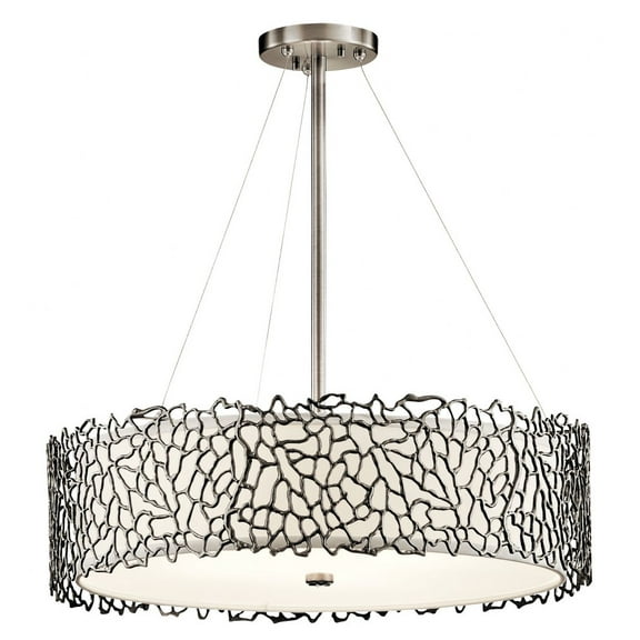 Kichler Lighting - Four Light Chandelier - Chandelier Round Pendant - Silver