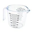 thumbnail image 4 of Juego de 3 tazas medidoras Injueey plástico transparente tamaño grande 600 ml, mediano 300 ml, pequeño 150 ml, 4 of 6