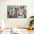 thumbnail image 3 of Elephant Stock Three Horses Neigh Wall Art - Horizontal Canvas Wall Art - Living Room Wall Decor - Animal Canvas - Teal And Purple Decor By Surma & Guillen - 12" x 8", 3 of 8