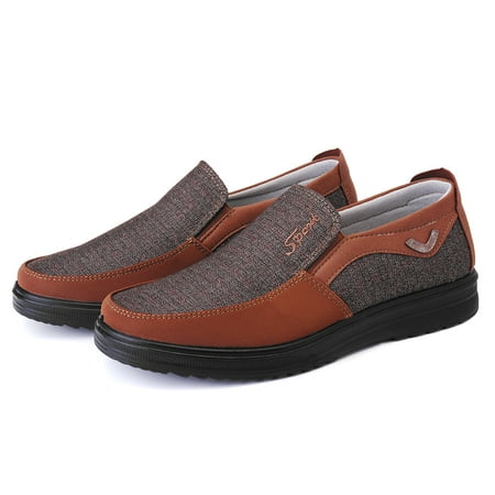 Meigar Men Old Beijing Style Casual Cloth Shoes Leather Antiskid