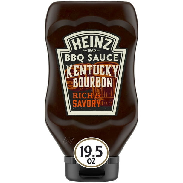 Heinz Kentucky Bourbon Style Rich & Savory BBQ Sauce, 19.5 oz Bottle