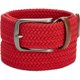 thumbnail image 1 of Perry Ellis Cinturón tejido entretejido para hombre, rojo, grande Perry Ellis tejido, 1 of 1