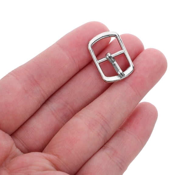 OULII Zinc Alloy Slide Buckle, Silver, Durable DIY Accessory for Bags and Shoes, 20Pcs