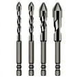 thumbnail image 2 of Brocas Helicoidales para Metal Excéntricas Con Cabeza Sesgada Alta Dureza Broca Excéntrica Resistencia 6 Mm/8 Mm/10 Mm/12 Mm 3/4 Piezas Acero Tungsteno Vidrio Azulejo Plástico, 2 of 9