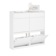 thumbnail image 2 of SoBuy 4 Flip-Drawers 2 Pull Out Drawer Shoe Cabinet Shoe Rack Shoe Storage Cupboard FSR169-W, 2 of 8