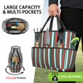 thumbnail image 2 of Bright Checkered Garden Tools Bag, Water-proof Oxford Garden Tote Home Organizer Gardening Tool Bag Kit Holder with 8 Pockets for Indoor and Outdoor Gardening (Tools Not Included), 2 of 6