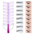 thumbnail image 5 of CCOCC High-end In Reusable Eyebrow Stencil Beauty Stamp Makeup Card Shape Template, 5 of 7