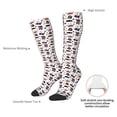 thumbnail image 4 of Fotbe Pirate skulls print Women's Men's Novelty Crew Socks Cotton Socks Knee High Socks for Walking,Running,Nurses,Pregnancy, 4 of 6