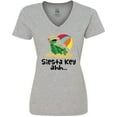 thumbnail image 3 of Inktastic Siesta Key Florida Summer Vacation Women's V-Neck T-Shirt, 3 of 5