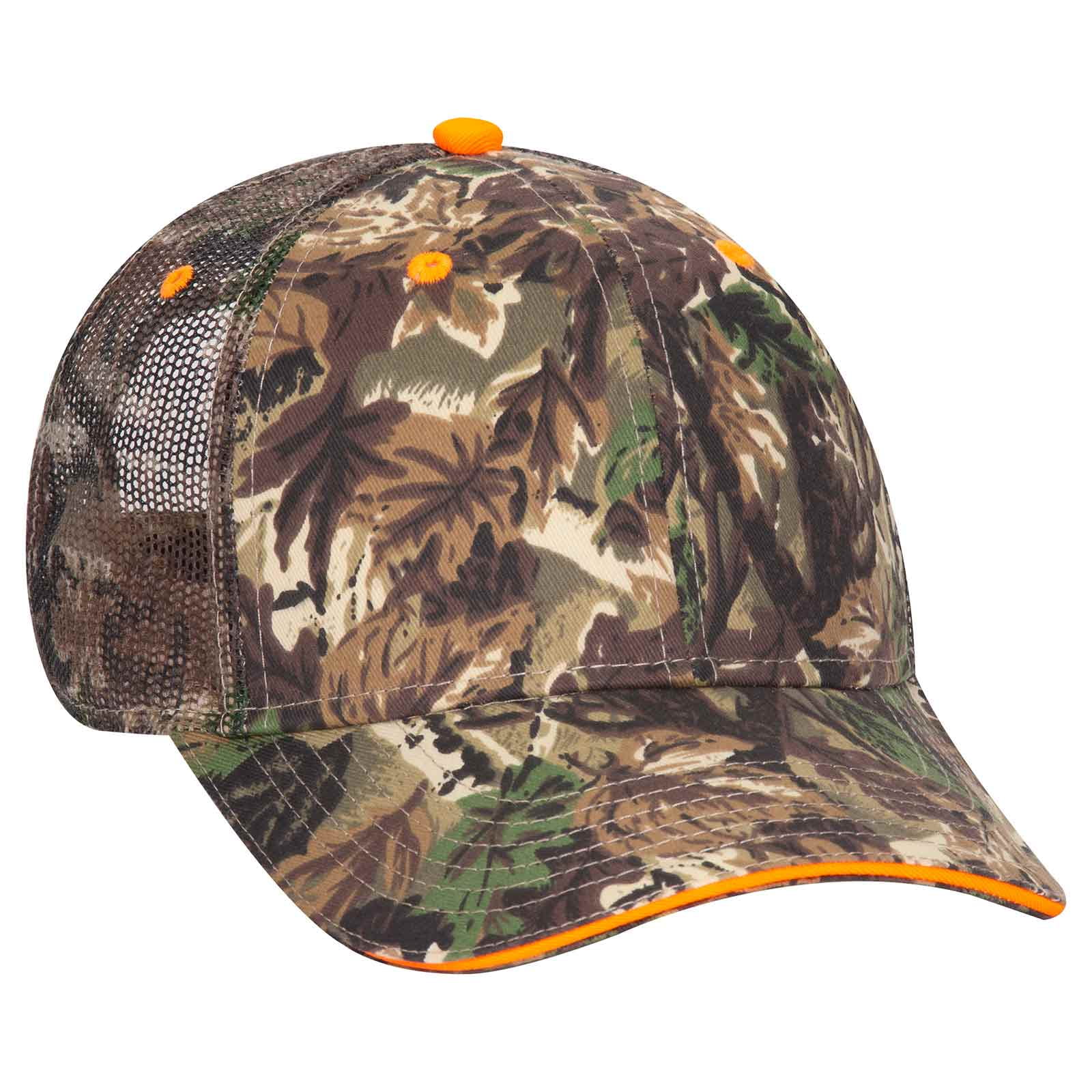 OTTO CAP Camouflage 6 Panel Low Profile Mesh Back Trucker Hat - Walmart.com