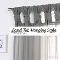 thumbnail image 2 of Quality Home Sheer Faux Linen Twist Tab Curtains, 2 of 4