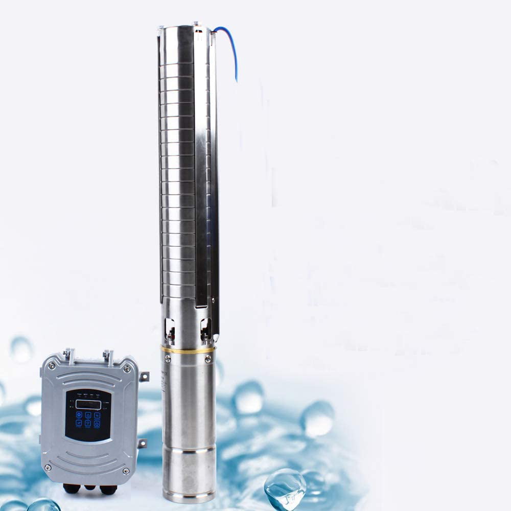 Details about   4" Solar Water Pump 110V 1500W Deep Well Submersible Pump 4500L/H 203m Max Head 