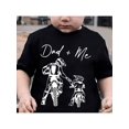thumbnail image 1 of boys' Cotton T-shirt "DAD + ME & Motorbike Riders" Print For Comfortable And Casual Round Neck Short Sleeves, 1 of 6
