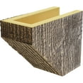 thumbnail image 6 of Ekena Millwork 6"H x 8"D x 72"W Rough Sawn Faux Wood Fireplace Mantel Kit with Ashford Corbels, Natural Golden Oak, 6 of 10