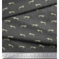 thumbnail image 2 of Soimoi Gray polyester Crepe Fabric Leopard Animal Skin Printed Fabric 1 Yard 52 Inch Wide, 2 of 3