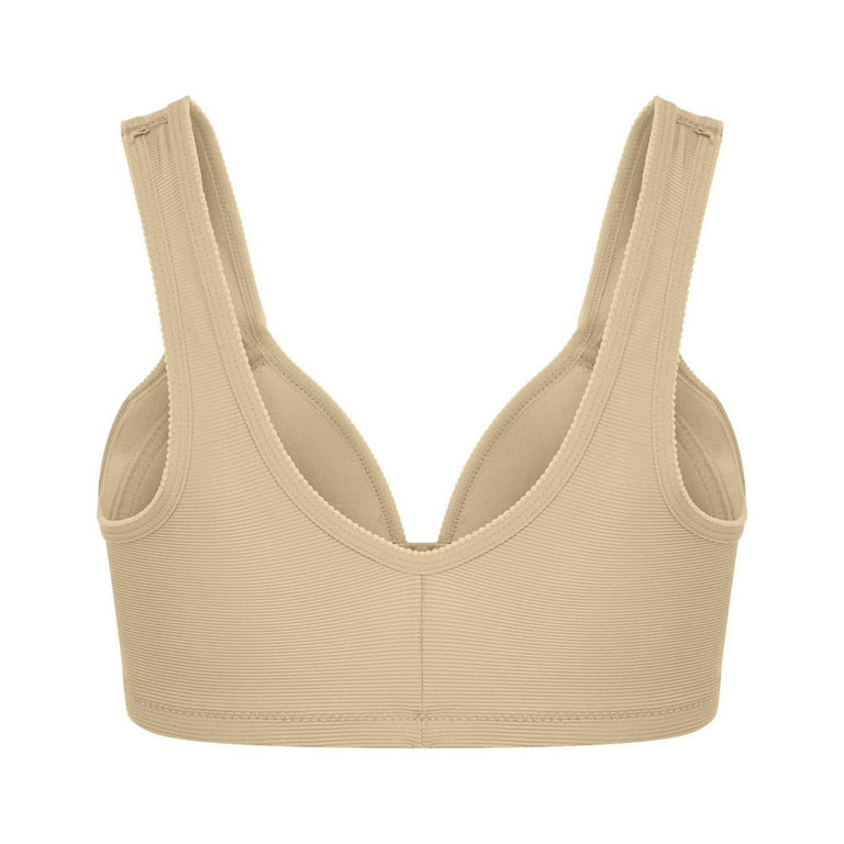 BUIgtTklOP no boundaries Bras For Women，Women Bras Plus Size Front Buckle  Comfortable Breathable Anti-Exhaust Base Solid Non-Steel Ring Non-Magnetic  Buckle Underwear 
