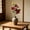Red, variant on Realistic Artificial Lilies Wedding Decor, 31.5" Long Faux Lily s Home Hotel Vase Arrangement, Lifelike Real-Touch Fake Flowers for Table Centerpiece