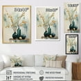 thumbnail image 4 of Designart "Blue Yellow Minimalist Oasis Pottery" Abstract Still Lifes Floater Framed Canvas Art Print, 4 of 7