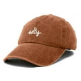 thumbnail image 5 of Dalix Salty Embroidered Cotton Beach Baseball Cap Adjustable Dad Hat Womens in Washed Orange, 5 of 5