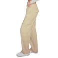 thumbnail image 2 of Pantalones Cargo de Mujer, de Felpa, de Talle Alto, Holgados, Estilo Deportivo, para Mujer, Pantalones Casuales con 8 Bolsillos. Albaricoque S, 2 of 9