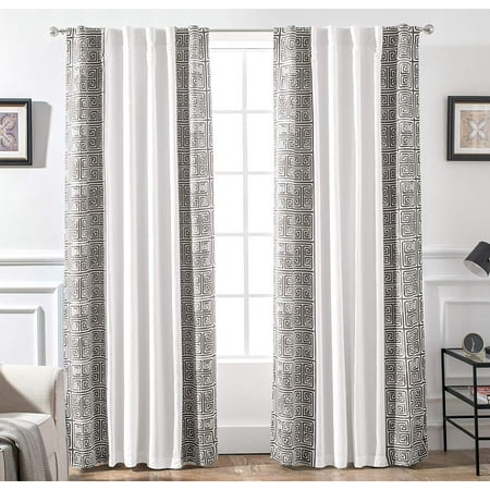 Driftaway Greek Key Trim Geometric Trellis Pattern Lined Thermal