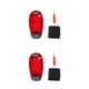 thumbnail image 1 of Soidarity Luz de advertencia Casco de ciclismo nocturno Luz LED Luz trasera para bicicleta modos Lámpara de alerta impermeable, rojo Rojo 2piezas, 1 of 6