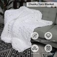 thumbnail image 2 of 127 * 152cm Manta de Punto Grueso, de Punto Grueso para Sofá, Manta Pesada, Cómodo y Transpirable, Chenille Mantas para sofá Cama, 2 of 7