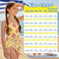 thumbnail image 6 of SEANATIVE One Piece Swimsuit for Girls Cut Out Design Bathing Suit 2 Pieces Swim Suit Including Swimwear and Sarong Coverup for Beach Seaside, 15-16 Years, Tropical Flower Yellow Pink, 6 of 7