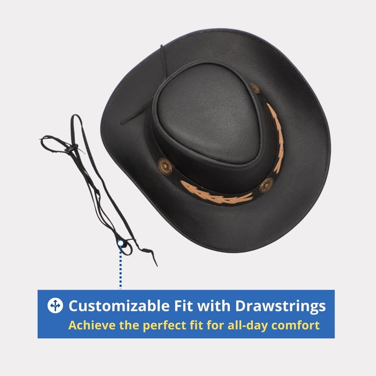 Resistance Premium Australian Style Leather Cowboy Hat  display picture 2