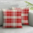 thumbnail image 3 of Nawypu  Valentines Day Decorations Valentines Pillow Covers Red Love Heart Plaid Throw Pillows Case,Valentine's Day Decor Cushion Covers Farmhouse Decor for Home Couch, 3 of 5