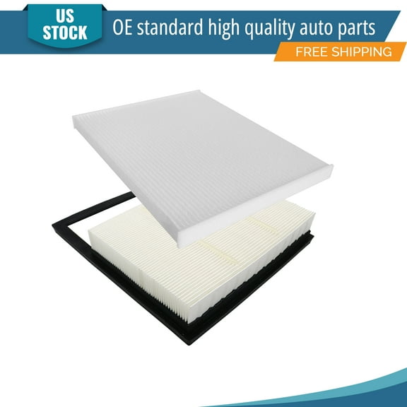 YXPCARS 2PCS Engine Air Filter & Cabin Air Filter for 2013 - 2020 Ford Fusion Lincoln MKZ (CA11482, CF11775)