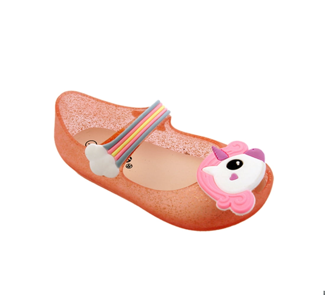 girls glitter jelly shoes